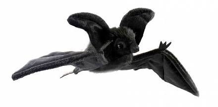 Мягкая игрушка - Летучая мышь черная парящая, 37 см. 